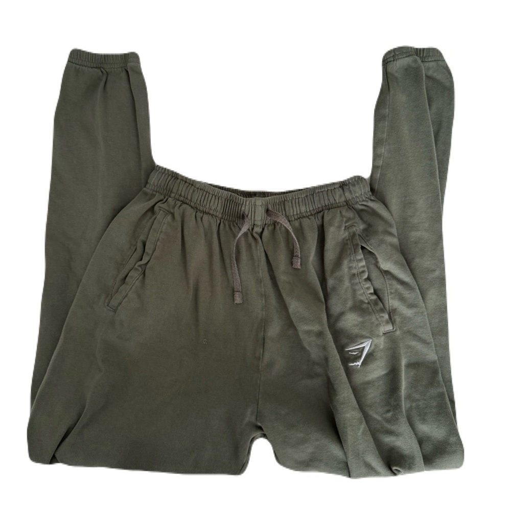 Olive green gym shark sweats